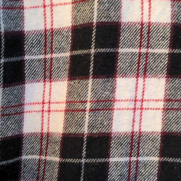 2 for $20 Club Room Black, White + Red Plaid Cotton Flannel Shirt Sz M - Picture 8 of 8